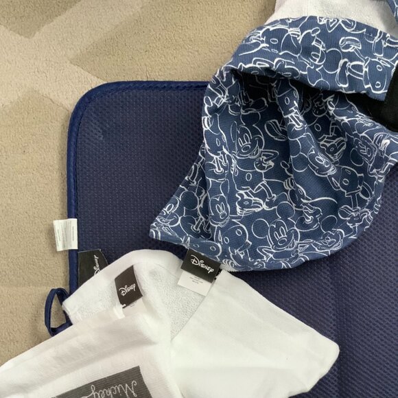 MICKEY MOUSE DISH DRYING MAT + 2 HAND TOWELS - Picture 10 of 10